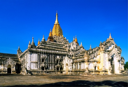 Ananda Temple, The most important in The plain of Bagan, Myanmar.の写真素材