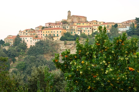 View of Poggio, Marciana, Elba island, Livorno, Italy.