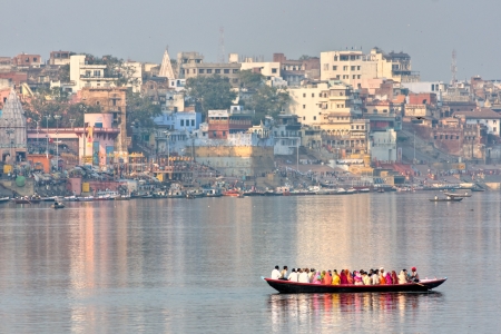 View of varanasi, Uttar Pradesh, India の写真素材
