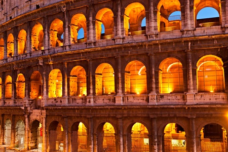 The Majestic Coliseum Amphitheater, Rome, Italy.