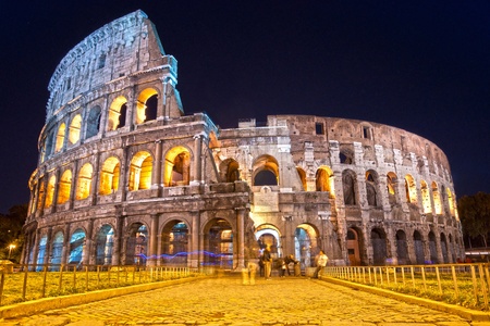 The Majestic Coliseum Amphitheater, Rome, Italy.の写真素材
