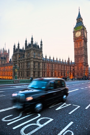 The Big Ben, the House of Parliament and the Westminster Bridge, London, UK.の写真素材