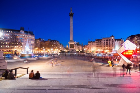 The Big Ben, view from trafalgar square, London, UK.のeditorial素材