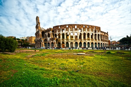 The Majestic Coliseum Amphitheater, Rome, Italy.のeditorial素材