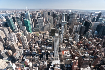 Aerial view of Manhattan, New York City. USA.の写真素材