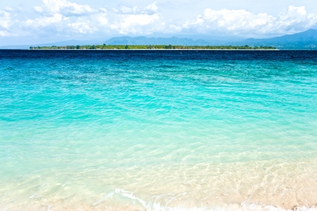 Beautiful sea and coastlines of Gili Meno, Indonesia.の写真素材