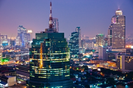 Bangkok skyline, Thailand.の写真素材