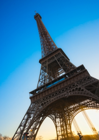 View of the Eiffel tower, Paris の写真素材