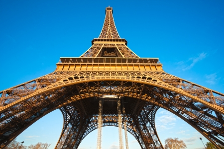 View of the Eiffel tower, Paris の写真素材