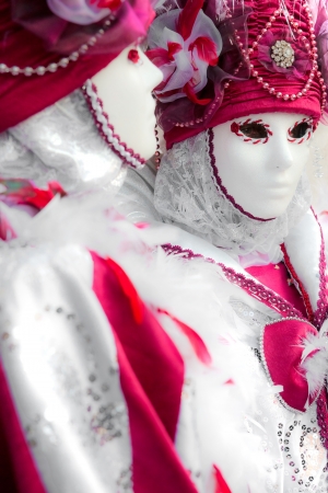 VENICE - MARCH 05  Participant in The Carnival of Venice, an annual festival that starts around two weeks before Ash Wednesday and ends on Mardi Gras on March 05 2011 in Venice, Italy のeditorial素材