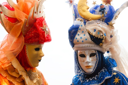 Venice carnival masksの写真素材
