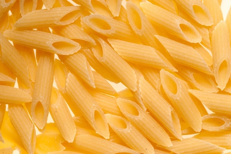 Collection of Italian Pasta isolated on white.の写真素材