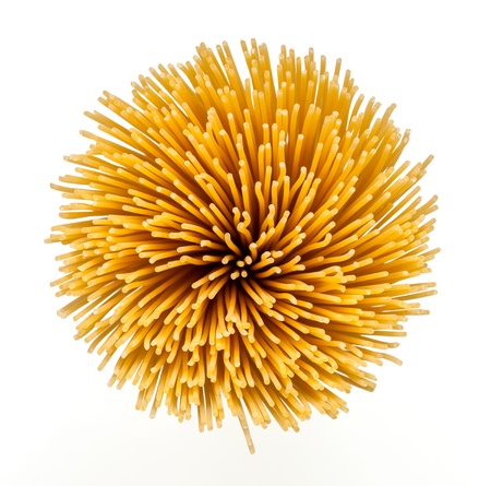 Collection of Italian Pasta isolated on white.の写真素材