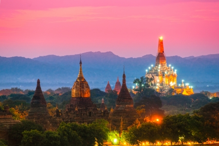 Ananda temple in Bagan, Myanmar の写真素材