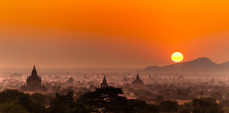 Ananda temple in Bagan, Myanmar.の写真素材