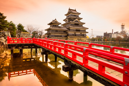 The Matsumoto Castle in Autumn, Nagano prefecture,  Japan.のeditorial素材