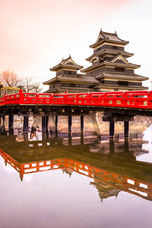 The Matsumoto Castle in Autumn, Nagano prefecture,  Japan.のeditorial素材