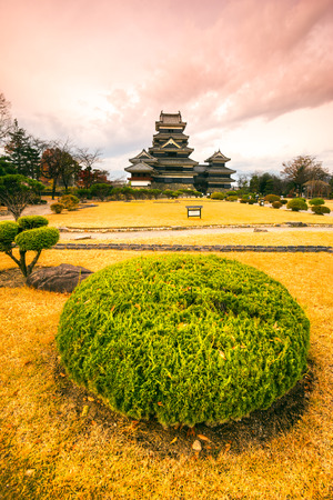 The Matsumoto Castle in Autumn, Nagano prefecture,  Japan.のeditorial素材