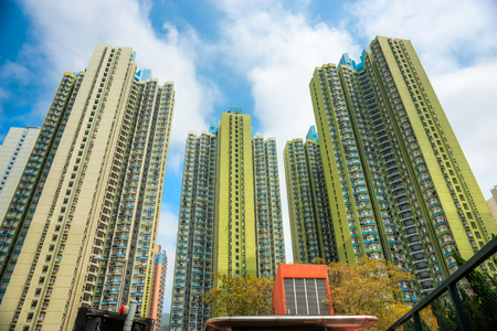 Hong Kong apartment blocks, China