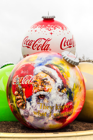 ATLANTA, GA, USA - DECEMBER 04: The World of Coca-Cola at Pemberton Place is a museum dedicated to the history of Coca-Cola, a world famous soft drink brand. Atlanta, Georgia on dec 04, 2013. Atlanta is the home of Coca Cola.のeditorial素材