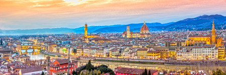 Florence panorama, Tuscany.のeditorial素材