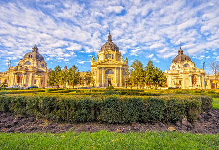 Szechenyi Medicinal Thermal Baths and Spa, Budapest, Hungary.のeditorial素材