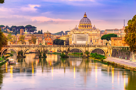 Wonderful view of St Peter Cathedral, Rome, Italyのeditorial素材
