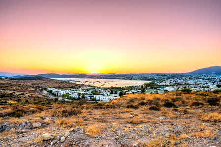 View of Gumbet, Bodrum, Turkeyの写真素材