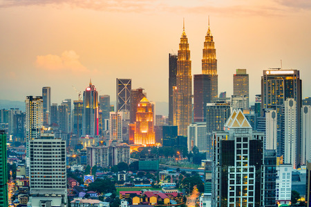 Kuala Lumpur, Malaysia. Sunset skyline view
のeditorial素材