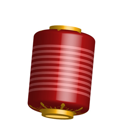 chinese lantern 3D isolate on white background.Vector and illustration for chinese celebrations.のイラスト素材