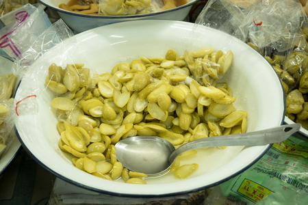 fruit preserved shop in  street market thailand.の写真素材