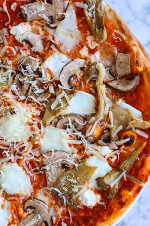 Seafood pizza