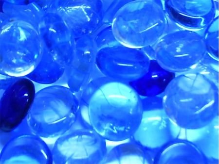beautiful blue glossy objectの写真素材