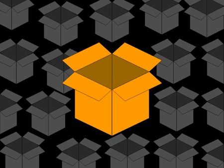 box and boxesの写真素材