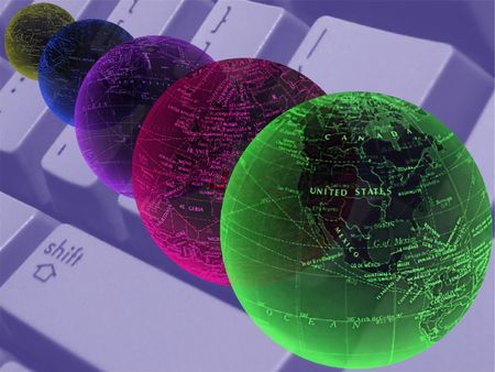 electronic business conceptの写真素材