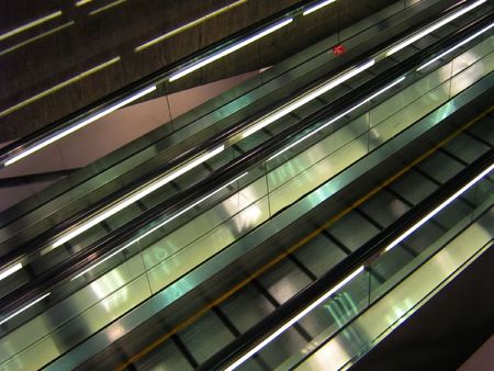 escalator people moverの写真素材