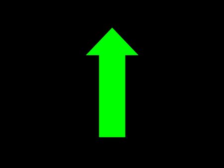 sign green glow go straightの写真素材