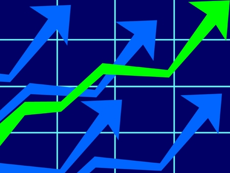healthy bullish financial marketの写真素材
