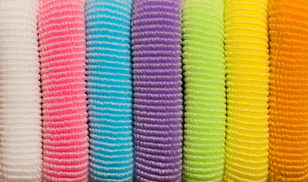 multicolor vertical elastic stripes backgroundの写真素材