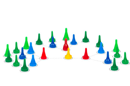 organization structure business conceptの写真素材