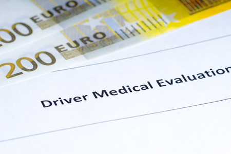 driver medical evaluation, moneyの写真素材
