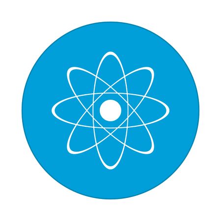 atomic, flat round iconのイラスト素材