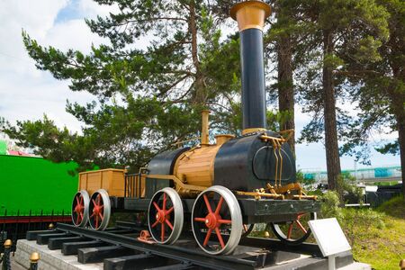 retro little steam train
