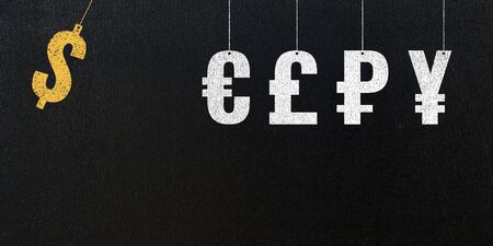 dollar impact to world currenciesの写真素材