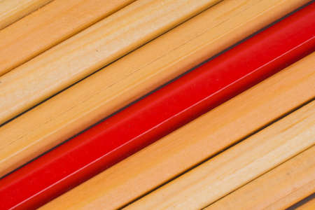 colorful wooden pencils background, diagonal linesの写真素材