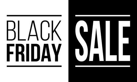 black friday sale, vector black and white promo posterのイラスト素材