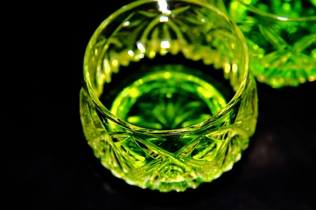 absinth in crystal glassの写真素材