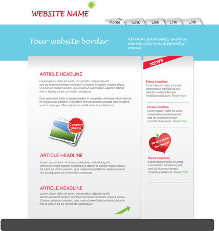 Web 2.0 templateのイラスト素材