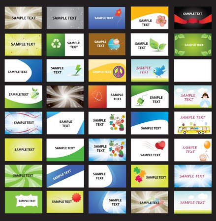 A huge set of editable cardsのイラスト素材