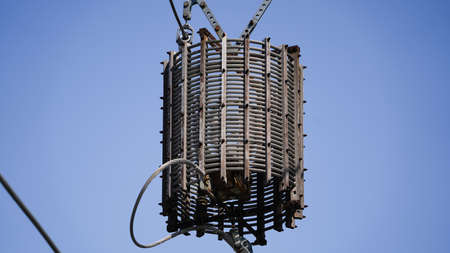 The training center of the electrical substance. Different types of electrical communications, important nodes of street devices.の写真素材